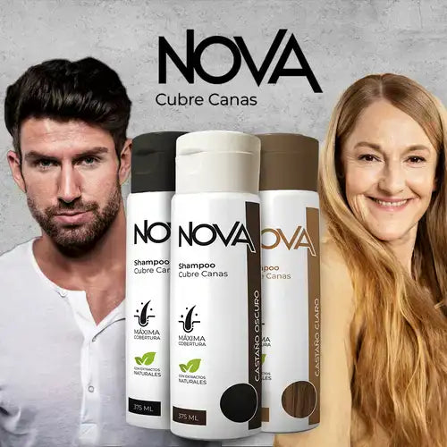 NOVA SHAMPOO CUBRE CANAS